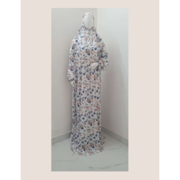 Prayer Dress grey and white