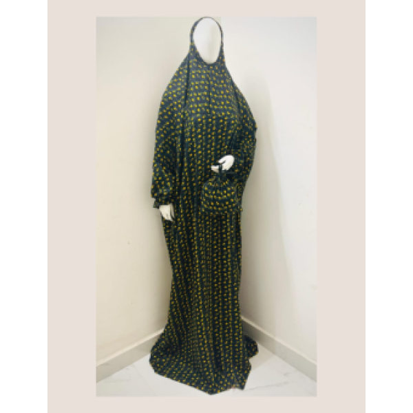 Prayer Dress Green and yellow